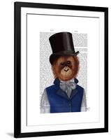 Orangutan in Top Hat-Fab Funky-Framed Art Print