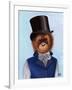 Orangutan in Top Hat-Fab Funky-Framed Art Print