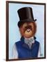 Orangutan in Top Hat-Fab Funky-Framed Art Print