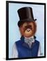 Orangutan in Top Hat-Fab Funky-Framed Art Print