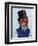 Orangutan in Top Hat-Fab Funky-Framed Art Print