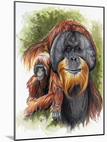 Orangutan Soul-Barbara Keith-Mounted Giclee Print