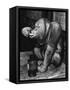 Orangutan Takes His Daily Medicine-null-Framed Stretched Canvas