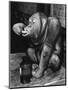 Orangutan Takes His Daily Medicine-null-Mounted Photographic Print