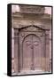 Orate Wooden Door in the Hanuman Dhoka Royal Palace Complex, Kathmandu, Nepal, Asia-John Woodworth-Framed Stretched Canvas