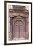 Orate Wooden Door in the Hanuman Dhoka Royal Palace Complex, Kathmandu, Nepal, Asia-John Woodworth-Framed Photographic Print