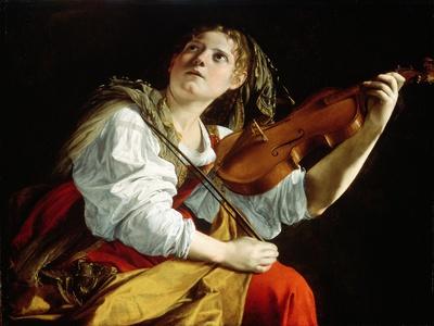 Young Woman with a Violin, c.1612