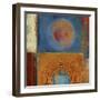 Orbis Orange and Blue-Anna Polanski-Framed Art Print