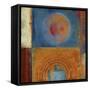 Orbis Orange and Blue-Anna Polanski-Framed Stretched Canvas