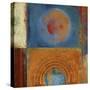 Orbis Orange and Blue-Anna Polanski-Stretched Canvas