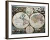 Orbis Terrarum Nova Et Accuratissima Tabula-Nicholas Visscher-Framed Giclee Print