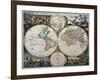 Orbis Terrarum Nova Et Accuratissima Tabula-Nicholas Visscher-Framed Giclee Print