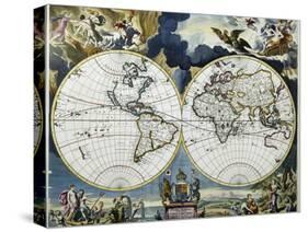 Orbis Terrarum Nova Et Accuritissima Tabula-Johanne A. Loon-Stretched Canvas