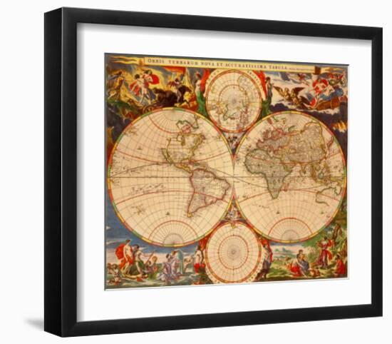 Orbis Terrarum Nova IV-Nicholas Visscher-Framed Art Print