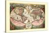 Orbis Terrarum Typus-Jan Baptist Vrients-Stretched Canvas