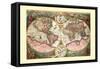 Orbis Terrarum Typus-Jan Baptist Vrients-Framed Stretched Canvas