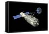 Orbital Maintenance Platform in High Earth Orbit-Stocktrek Images-Framed Stretched Canvas