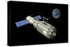 Orbital Maintenance Platform in High Earth Orbit-Stocktrek Images-Stretched Canvas