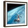 Orbiting Space Laboratory Skylab Aloft Above Earth-null-Framed Photographic Print