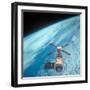 Orbiting Space Laboratory Skylab Aloft Above Earth-null-Framed Photographic Print