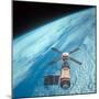 Orbiting Space Laboratory Skylab Aloft Above Earth-null-Mounted Photographic Print
