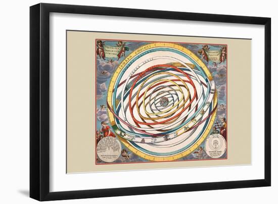 Orbium Planetarum Terram-Andreas Cellarius-Framed Premium Giclee Print