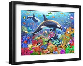 Orca Fun-Adrian Chesterman-Framed Art Print