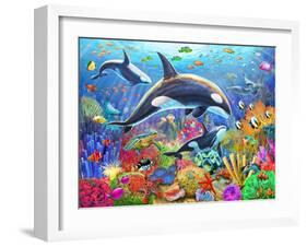 Orca Fun-Adrian Chesterman-Framed Art Print