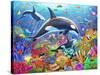 Orca Fun-Adrian Chesterman-Stretched Canvas