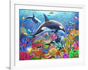 Orca Fun-Adrian Chesterman-Framed Art Print