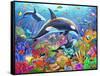 Orca Fun-Adrian Chesterman-Framed Stretched Canvas