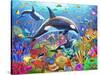 Orca Fun-Adrian Chesterman-Stretched Canvas