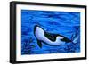 Orca Killer Whale Underwater-Megan Aroon Duncanson-Framed Premium Giclee Print