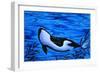 Orca Killer Whale Underwater-Megan Aroon Duncanson-Framed Premium Giclee Print