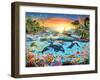 Orca Paradise-Adrian Chesterman-Framed Art Print