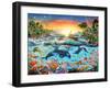 Orca Paradise-Adrian Chesterman-Framed Art Print