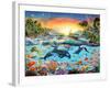 Orca Paradise-Adrian Chesterman-Framed Art Print