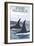 Orca Whales No.1, Homer, Alaska-Lantern Press-Framed Art Print