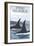 Orca Whales No.1, Juneau, Alaska-Lantern Press-Framed Art Print