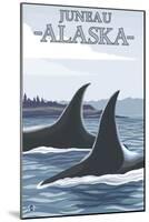 Orca Whales No.1, Juneau, Alaska-Lantern Press-Mounted Art Print