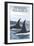 Orca Whales No.1, Petersburg, Alaska-Lantern Press-Framed Art Print