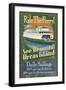 Orcas Island, Washington - Ferry Ride-Lantern Press-Framed Art Print