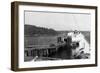 Orcas Island, Washington View of Ferry at Dock Photograph - Orcas, WA-Lantern Press-Framed Art Print
