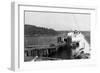 Orcas Island, Washington View of Ferry at Dock Photograph - Orcas, WA-Lantern Press-Framed Art Print