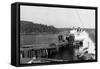 Orcas Island, Washington View of Ferry at Dock Photograph - Orcas, WA-Lantern Press-Framed Stretched Canvas