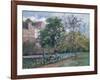 Orchard at Maubisson, Pontoise, 1876-Camille Pissarro-Framed Giclee Print