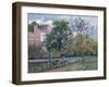 Orchard at Maubisson, Pontoise, 1876-Camille Pissarro-Framed Giclee Print