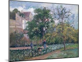 Orchard at Maubisson, Pontoise, 1876-Camille Pissarro-Mounted Giclee Print