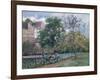 Orchard at Maubisson, Pontoise, 1876-Camille Pissarro-Framed Premium Giclee Print