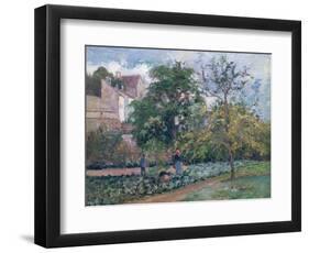 Orchard at Maubisson, Pontoise, 1876-Camille Pissarro-Framed Premium Giclee Print